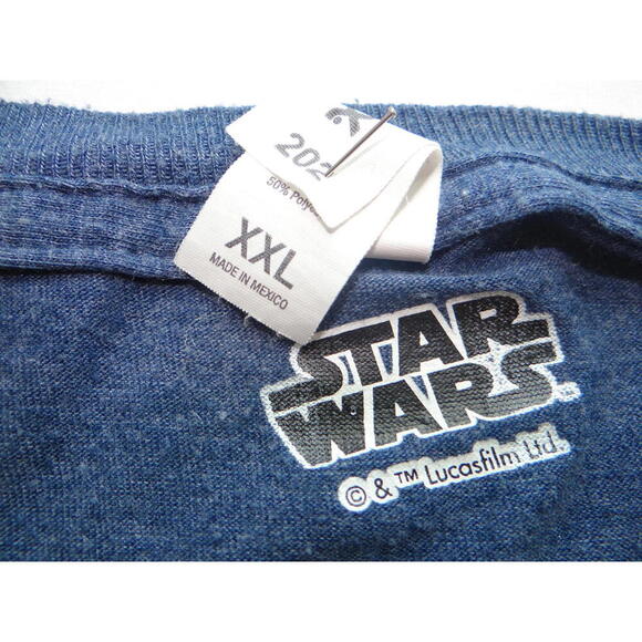Star Wars Retro Graphic T-Shirt - XXL Blue - Picture 4 of 4